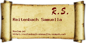 Reitenbach Samuella névjegykártya
